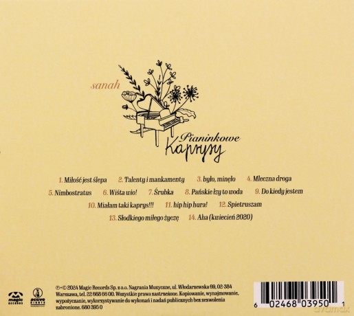 Sanah: Kaprysy (Wersja Pianinkowa) [CD]