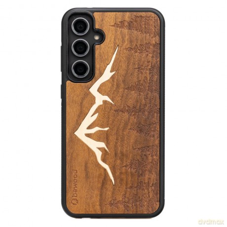Etui Bewood Góry Imbuia drewniane na Samsung Galaxy S23 FE - jasnobrązowe