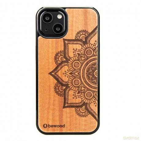 Etui Bewood Mandala Jabłoń drewniane na iPhone 13 - jasnobrązowe