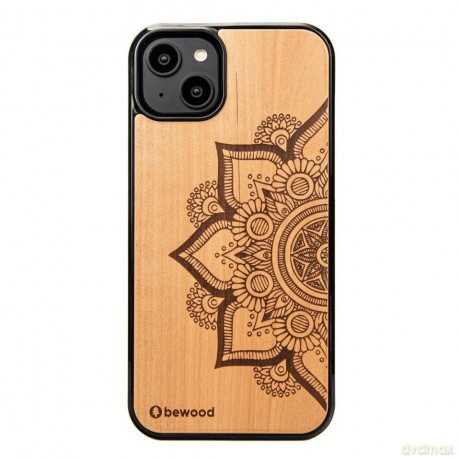 Etui Bewood Mandala Jabłoń drewniane na iPhone 14 Plus - jasnobrązowe