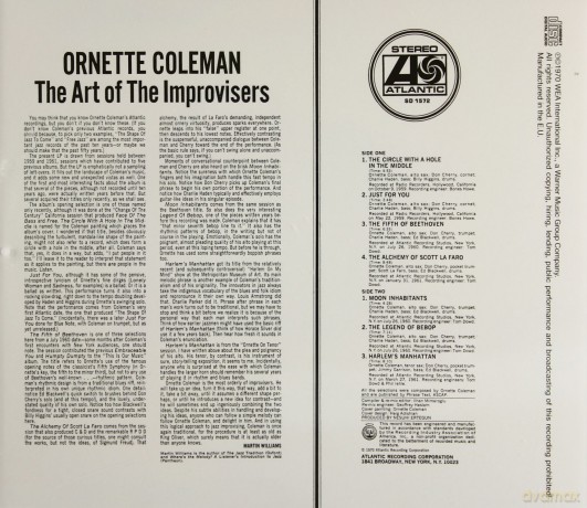 Ornette Coleman: The Art Of The Improvisers [CD]
