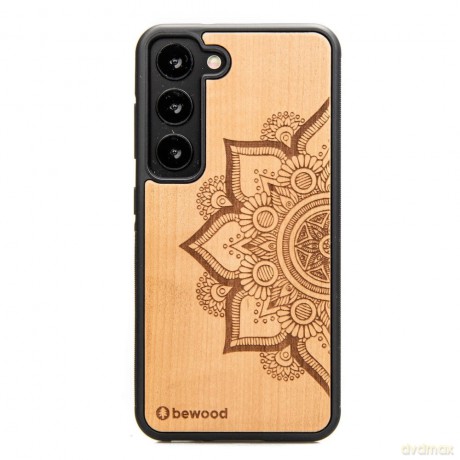 Etui Bewood Mandala Jabłoń drewniane na Samsung Galaxy S23 - jasnobrązowe
