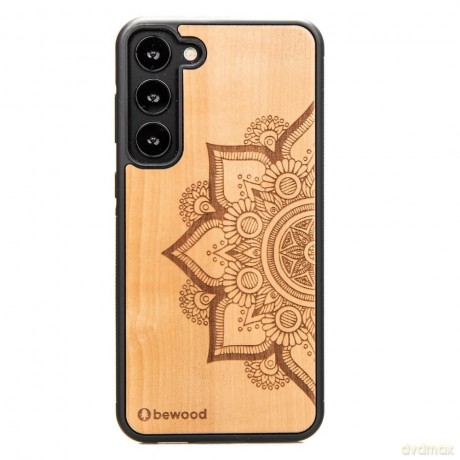 Etui Bewood Mandala Jabłoń drewniane na Samsung Galaxy S23+ - jasnobrązowe