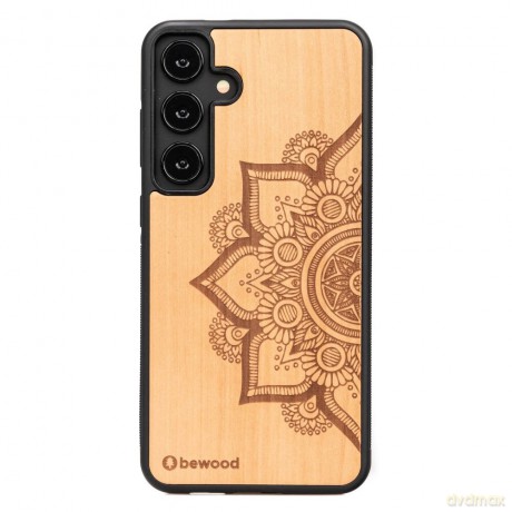 Etui Bewood Mandala Jabłoń drewniane na Samsung Galaxy S24+ - jasnobrązowe