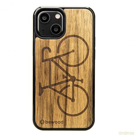 Etui Bewood Rower Limba drewniane na iPhone 13 mini - jasnobrązowe