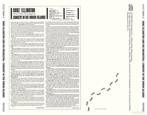 Duke Ellington: Concert In The Virgin Islands [CD]