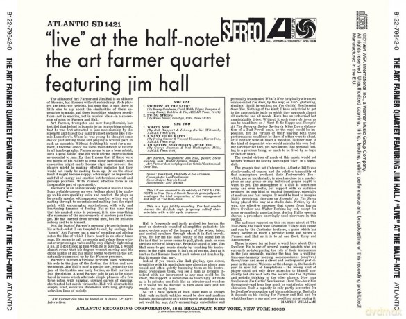Art Farmer Quartet Featuring Jim Hall: Live At The Half-Note [CD]
