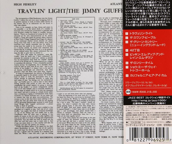 Jimmy Giuffre: Trav'lin' Light [CD]
