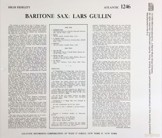 Lars Gullin: Baritone Sax [CD]