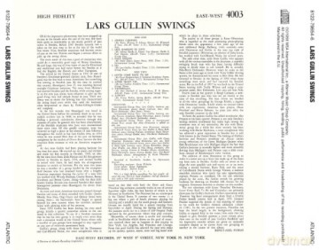 Lars Gullin: Lars Gullin Swings [CD]