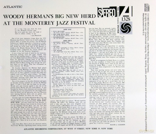 Woody Herman: Woody Herman's Big New Herd At The Monterey Jazz Festival [CD]