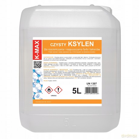 Ksylen rozpuszczalnik rozcieńczalnik organiczny do farb i lakierów K-MAX 5L