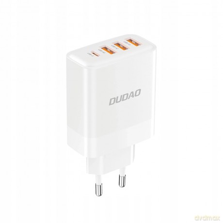 Ładowarka Dudao A5HEU sieciowa 3x USB-A 1x USB-C PD20W - biała