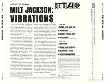 Milt Jackson: Vibrations [CD]