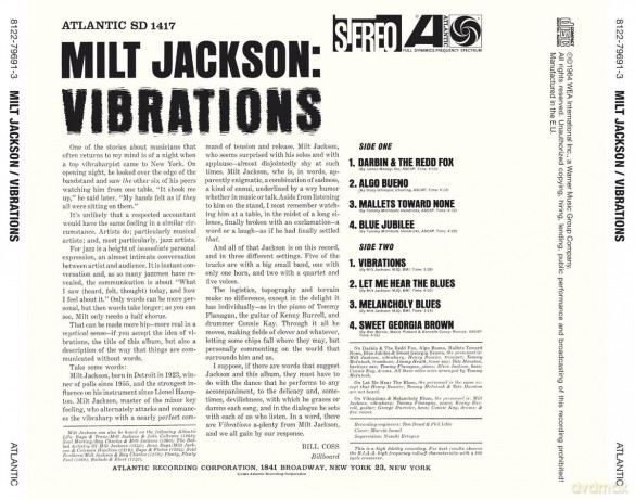 Milt Jackson: Vibrations [CD]
