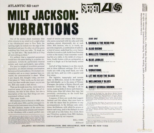 Milt Jackson: Vibrations [CD]