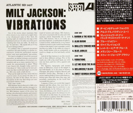 Milt Jackson: Vibrations [CD]