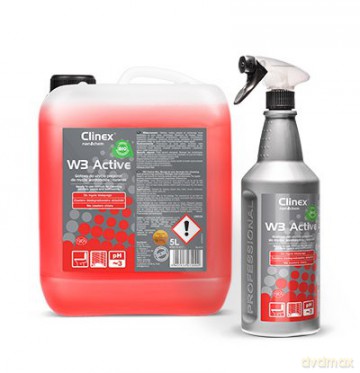 Środek płyn do mycia sanitariatów i łazienek na bazie kwasu cytrynowego CLINEX W3 Active BIO 5L
