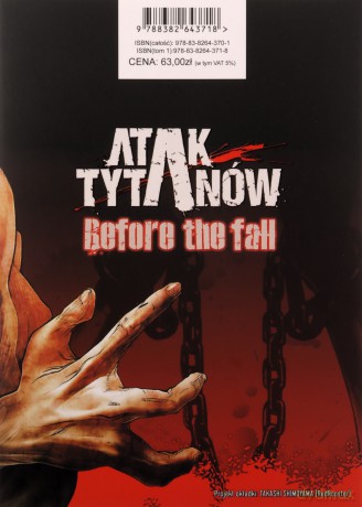 Atak Tytanów - Before the Fall (Tom 1) - Hajime Isayama [KOMIKS]