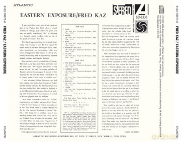 Fred Kaz: Eastern Exposure [CD]