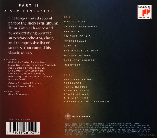 Hans Zimmer: The World of Hans Zimmer - Part II: A New Dimension [2CD]