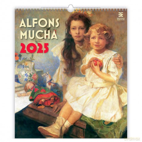Kalendarz 2025 Alfons Mucha ekskluzywny ścienny [KALENDARZ]
