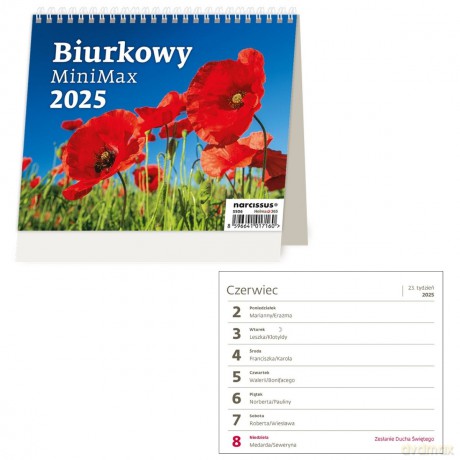 Kalendarz 2025 biurkowy MiniMax [KALENDARZ]