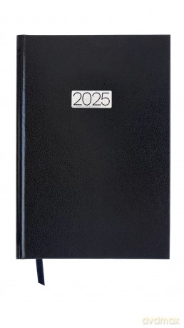 Kalendarz 2025 Ekonomiczny A5 dzienny czarny KK-A5D E [KALENDARZ]