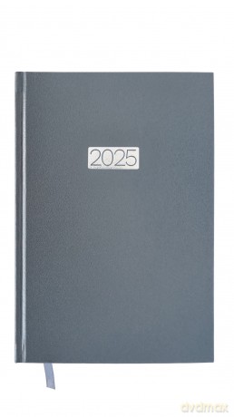 Kalendarz 2025 Ekonomiczny A5 dzienny szary KK-A5D E [KALENDARZ]
