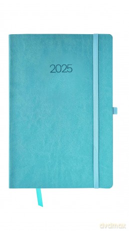 Kalendarz 2025 FLEX A5 dzienny niebieski KKA5DF [KALENDARZ]