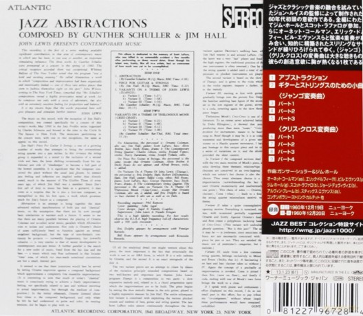 John Lewis: Jazz Abstractions [CD]