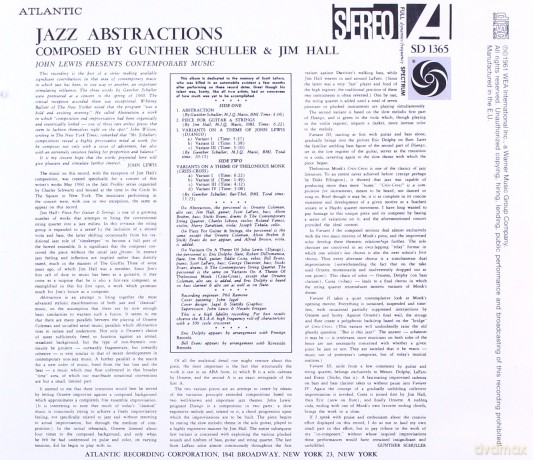 John Lewis: Jazz Abstractions [CD]