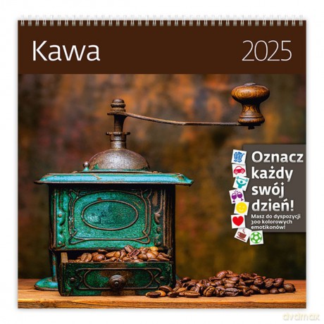 Kalendarz 2025 Kawa ścienny [KALENDARZ]
