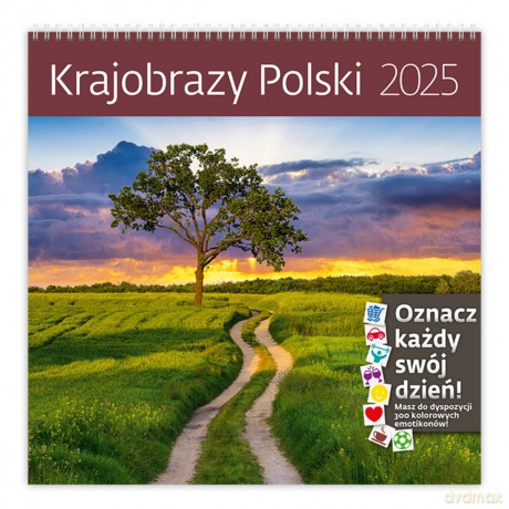Kalendarz 2025 Krajobrazy Polski ścienny [KALENDARZ]