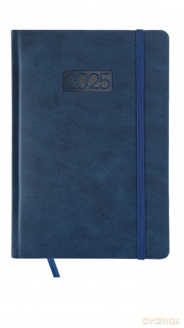 Kalendarz 2025 LUX B6 dzienny granatowy KK-B6D L [KALENDARZ]