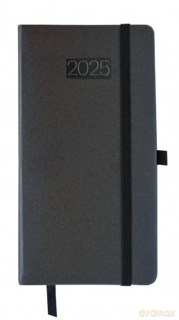 Kalendarz 2025 LUX B6 tygodniowy czarny KK-DLT L [KALENDARZ]