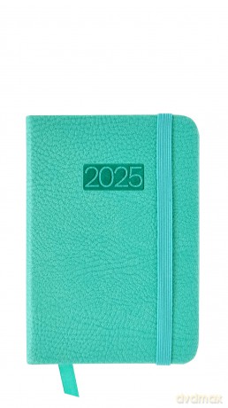 Kalendarz 2025 LUX kieszonkowy tygodniowy turkusowy KK-1L [KALENDARZ]
