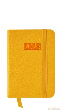 Kalendarz 2025 LUX kieszonowy tygodniowy zółty KK-1L [KALENDARZ]
