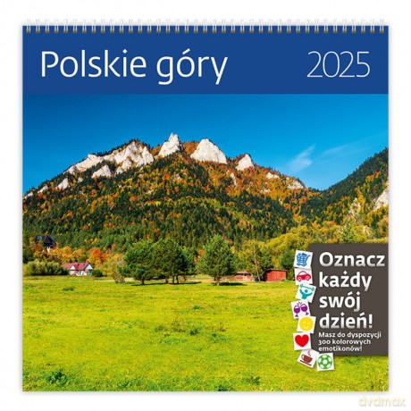 Kalendarz 2025 Polskie Góry ścienny [KALENDARZ]