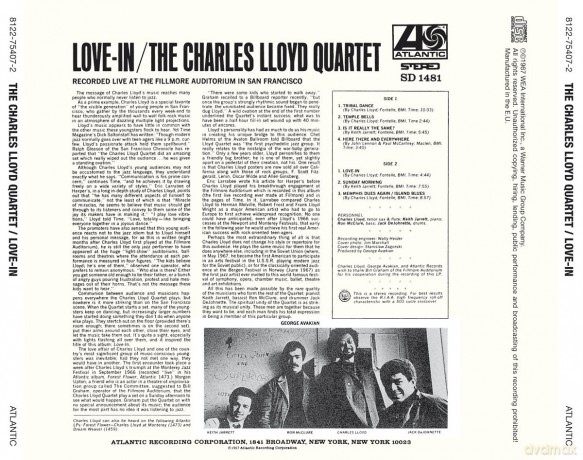 Charles Lloyd Quartet: Love-In [CD]