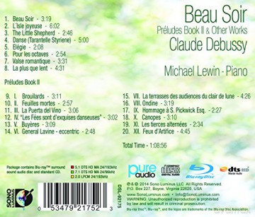 Debussy: Beau Soir - Préludes Book II and Other Works [Blu-Ray]+[CD]