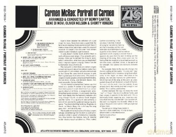Carmen Mcrae: Portrait Of Carmen [CD]