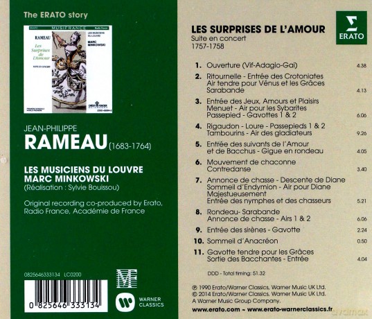 Marc Minkowski: The Erato Story. Rameau: Les Surprises De L'Amour [CD]
