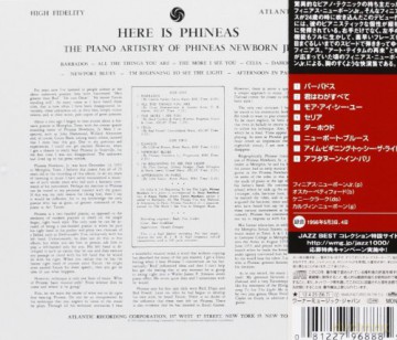 Phineas Jr. Newborn: Here Is Phineas [CD]