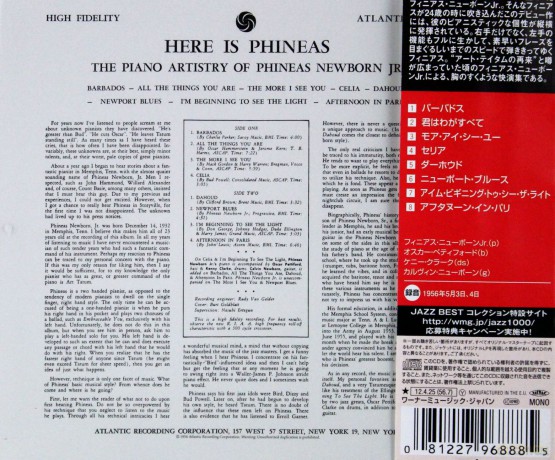 Phineas Jr. Newborn: Here Is Phineas [CD]