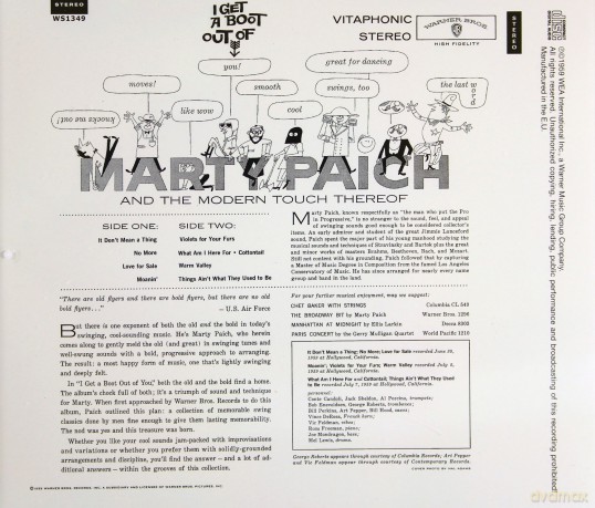 Marty Paich: I Get A Boot Out Of You [CD]