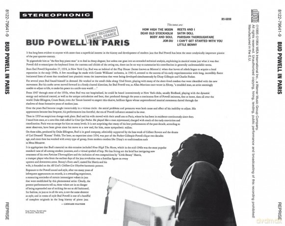 Bud Powell: Bud Powell In Paris [CD]