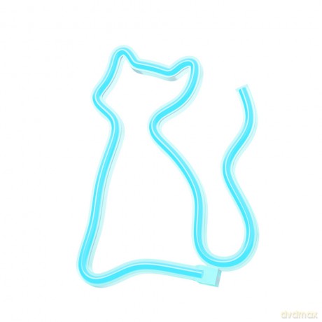 Neon LED KOT turkus NNE24 Neolia