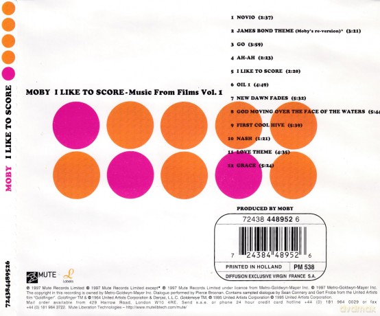 Moby: I Like To Score [CD]