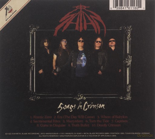 Satan: Songs In Crimson (digipack) [CD]